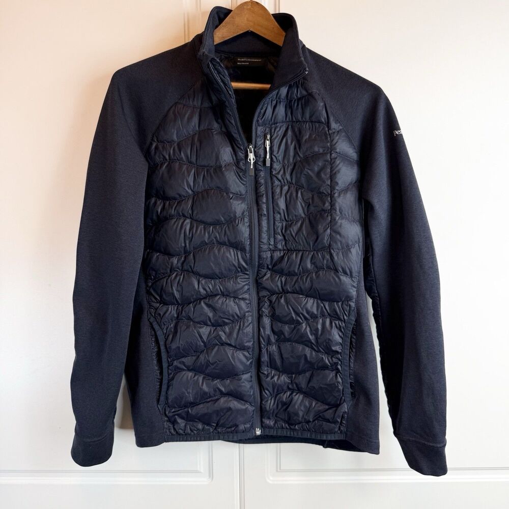 PEAK PERFORMANCE Men’s Helium Hybrid Jacket size L - Down & Fleece, Blue
